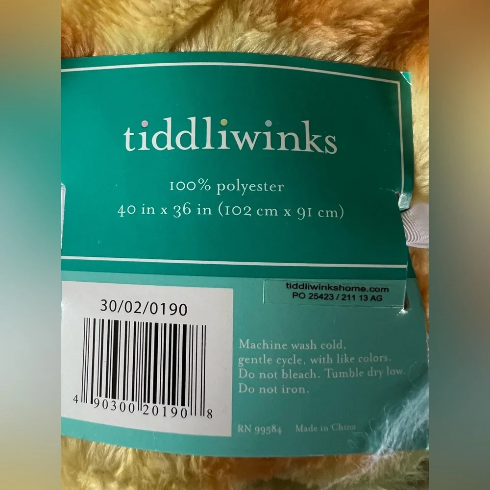 Tiddliwinks Safari Friends High Pile Blanket New In Package
